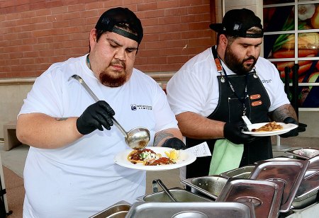 West Hills College Lemoore welcomes community members to a cultural 'Evening of Hope' at the local campus Gotti's Kitchen serves up tacos to waiting guests.